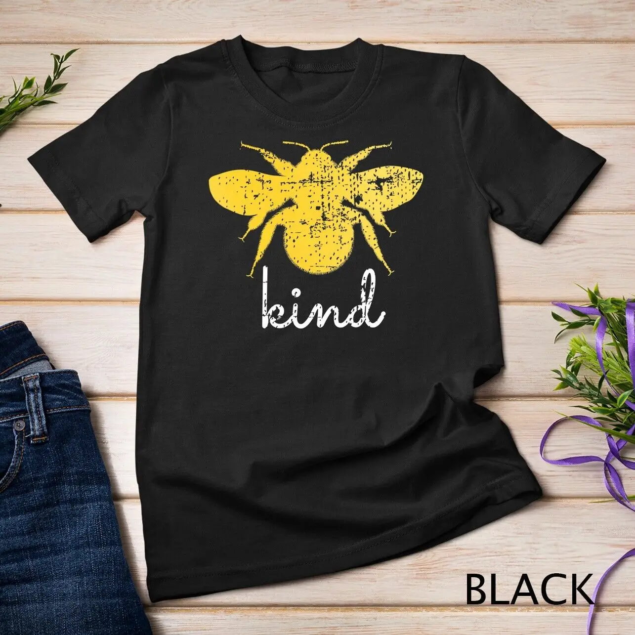 Womens Vintage Be Kind - Bumblebee Bee Kind Kindness Gift T-Shirt Unisex T-shirt