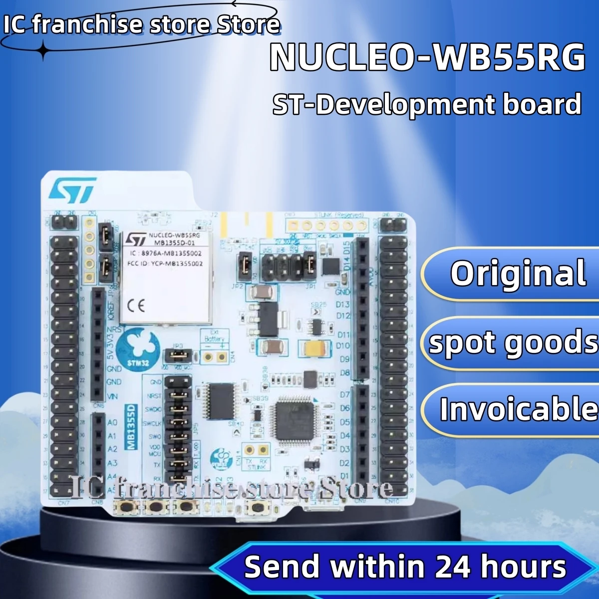 1PCS//LOT NUCLEO-WB55RG STM32WB55RGV6 Nucleo-64 STM32WB Wireless MCU development board 100% Original stock