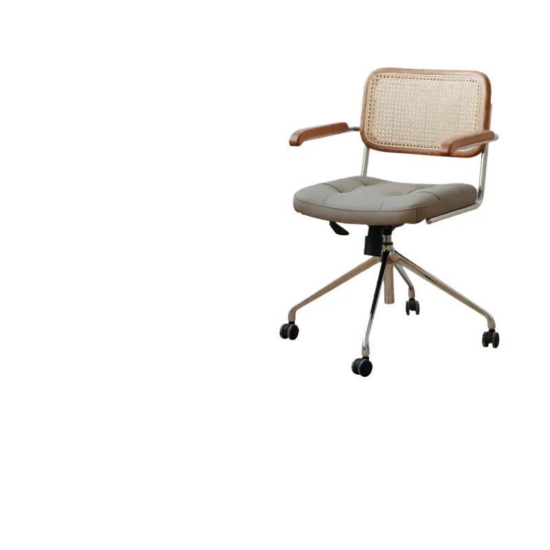

Nordic rattan computer chair, home study office chair