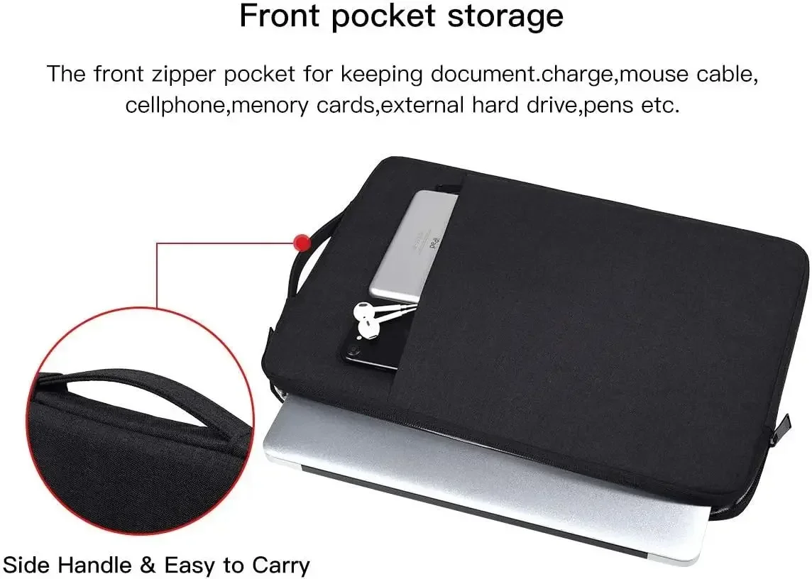 حافظة حقيبة يد للكمبيوتر اللوحي لهاتف سامسونج جالاكسي تاب A9 + بلس 11 A8 10.5 A7 S6 Lite10.4 S7 FE S8 + 12.4 S9 Ultra 14.6 غطاء حقيبة كم #4
