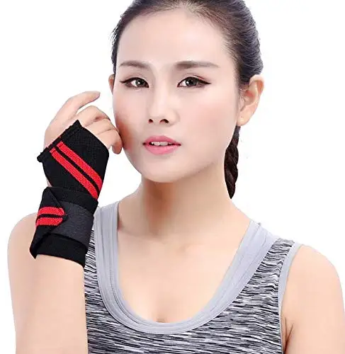 Wrist Wraps for Weightlifting,Gym Wrist Wraps with Hand Thumb Loop,Premium Quality Wrist Support,Triple Reinforced Protection