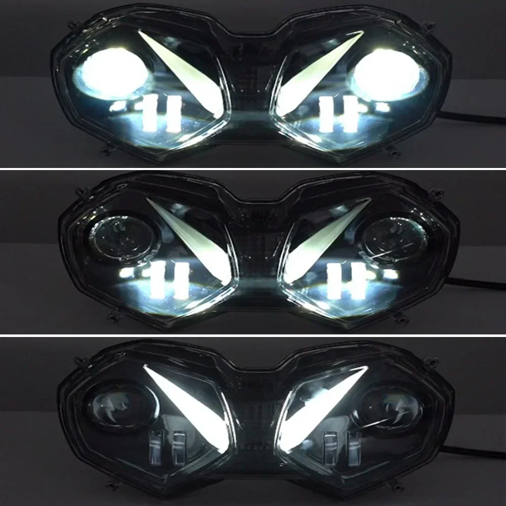 CE Motorcycle Headlight For Tiger 800 Explorer E9 H4 LED High Low Beam With DRL Assembly Headlamp Motorcross Parts