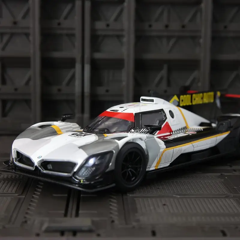 CCA 1:24 シミュレーション BMW M ハイブリッド V8 合金スポーツカーモデルカー、サウンドとライト付き、豊富なディテール、精巧な仕上がり