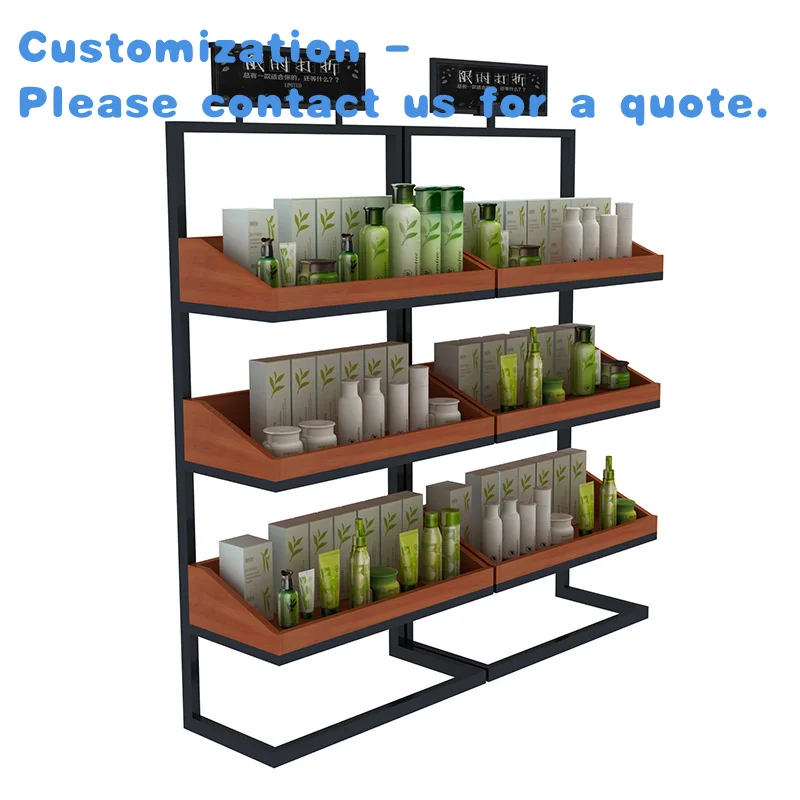 custom.Kainice Shopping Shelf Interior Design Cosmetic Capacity Beauty Product Display Shelf Makeup Display Stand Perfume St