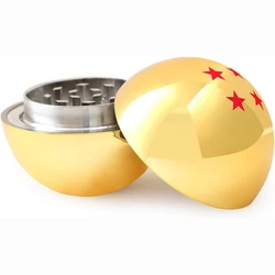 Balls Poke Man Ball Grinder 50mm 3 layers Herb Mill Crusher Cigar Tobacco Grinder Crusher Yellow Smoking Pipe