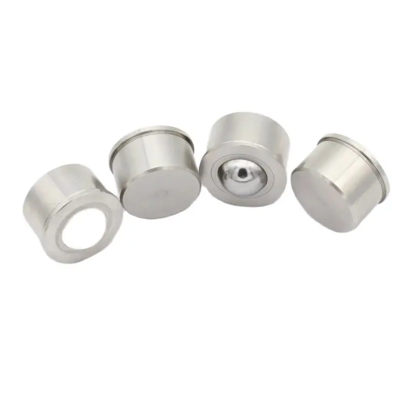 Bull Eye Ball Universal Ball Bearing QDC21 Transport Parts BCHA Pressed-in Stainless Steel Ball Roller