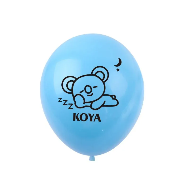 2026 KPOP bt21 theme cartoon idol birthday party venue decoration with balloons and idol-related items view 4