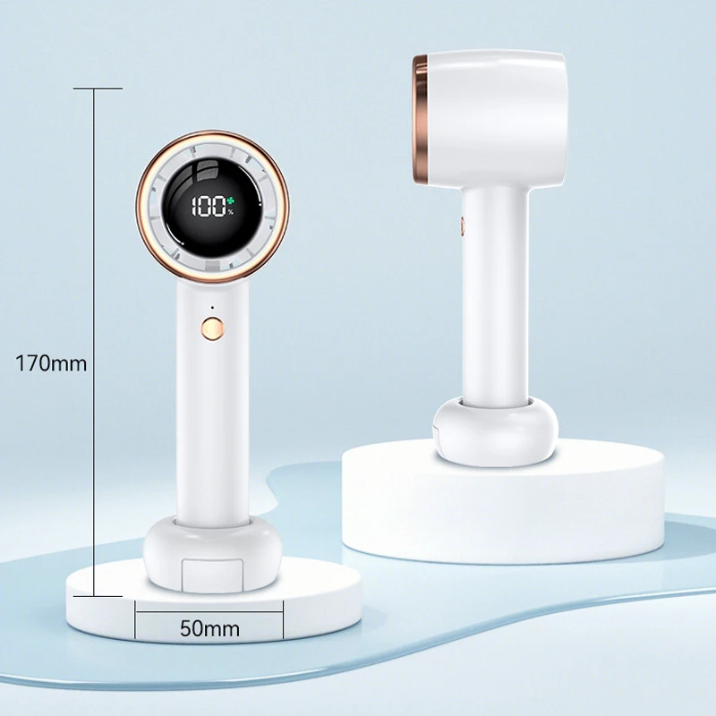 Xiaomi Portable Handheld Turbo Fan 100 Wind Speeds Adjustable 4000mAh Mini Personal Fan Battery Operated Electric Eyelash Fan