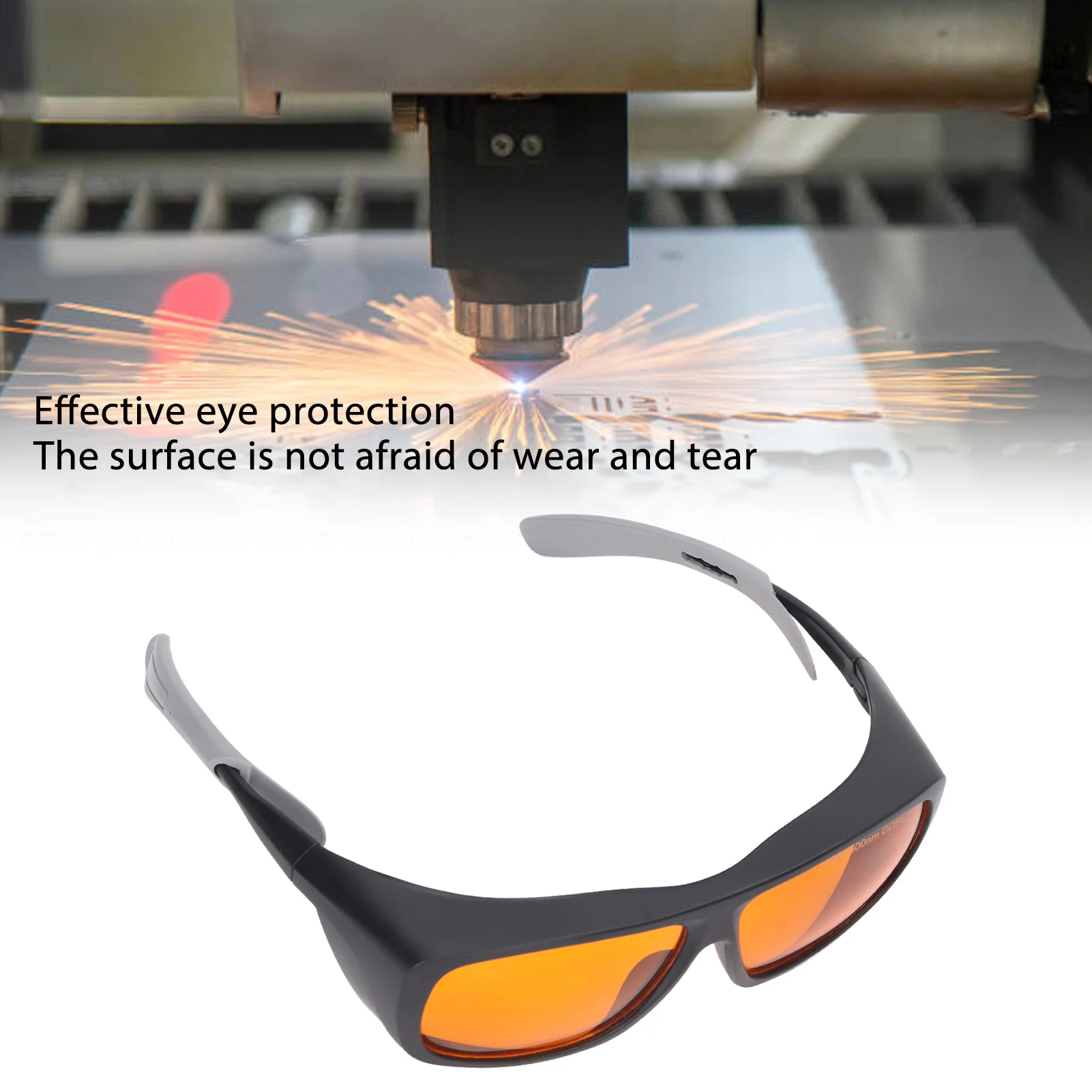 

ZK30 Professional Laser Glasses OD 5 190nm to 500nm Wavelength Laser Glasses Eye Protection for Engraving Machines