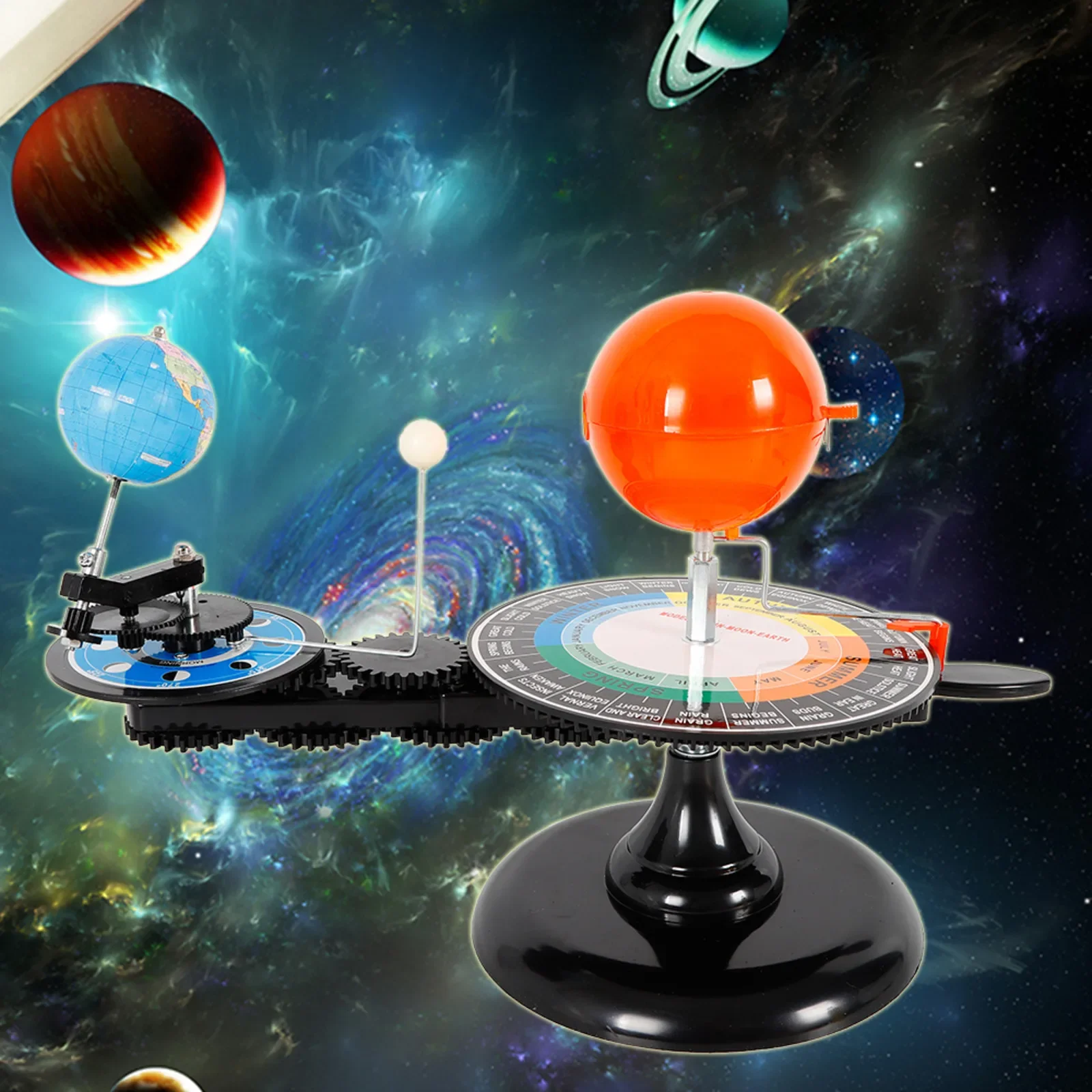 New Solar System Model Globe Earth Sun  Orbital Planet Planetarium Creative Model Kit Educational DIY