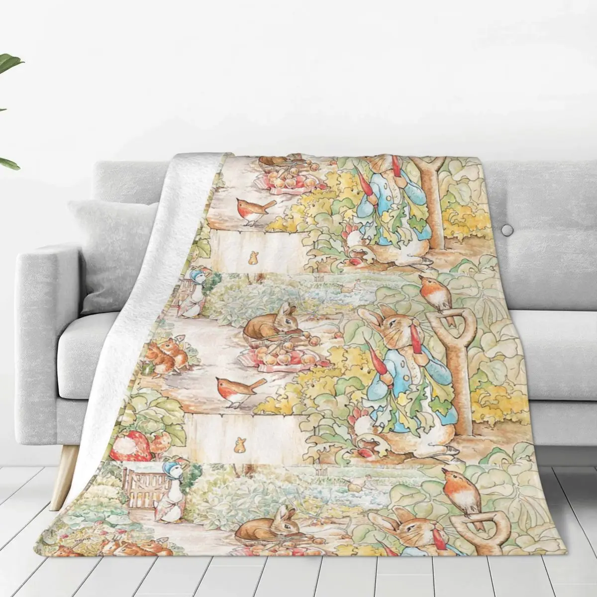 The World Of Beatrix Potter Large Blankets Flannel Lightweight Sofa Throw Blankets For Home Bedroom Outdoor Throws Bedspread