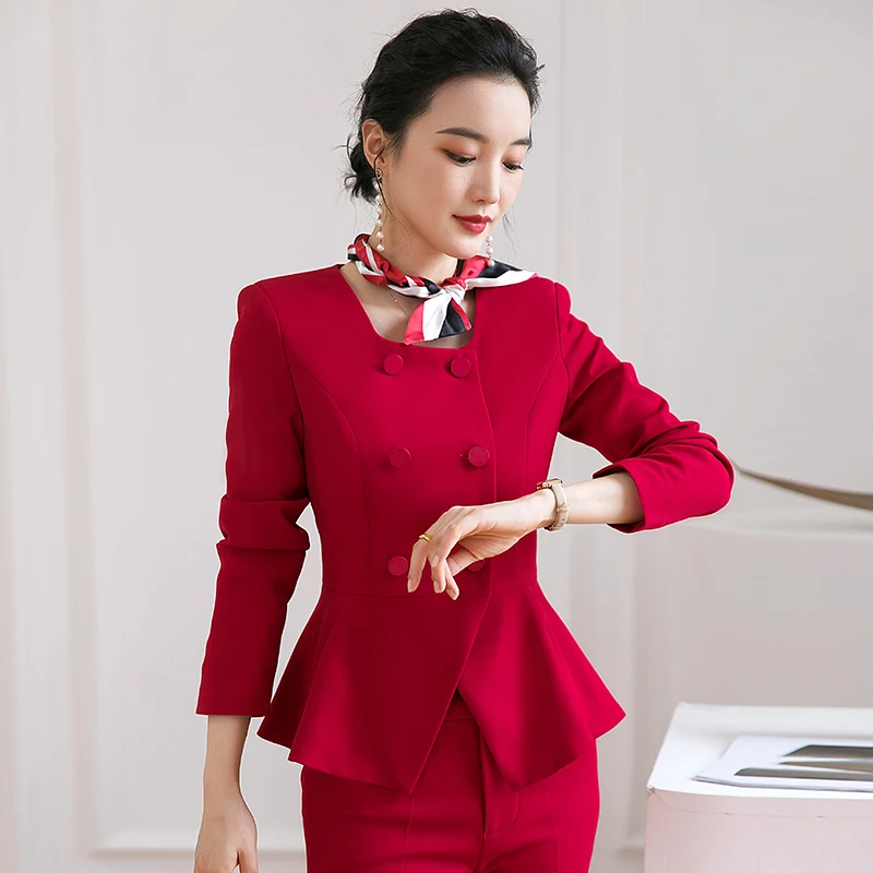 Fall OL Temperament Skirt Set Women Elegant Office Square Collar Blazer + High Waist Skirt High Quality Workwear 2 Piece Suit