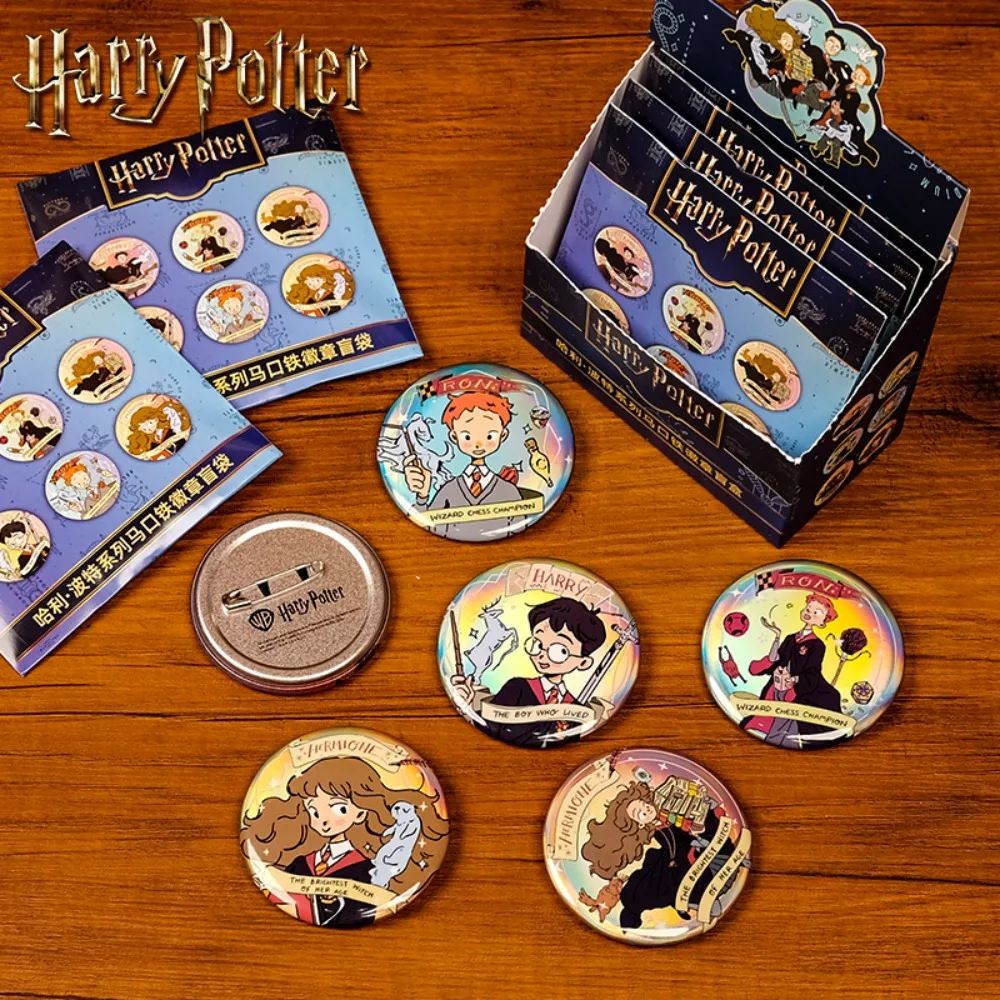 Genuine Harry Potter Badge Magic Academy Character European Decoration Badge Hermione American Style Blind Box Official Gift