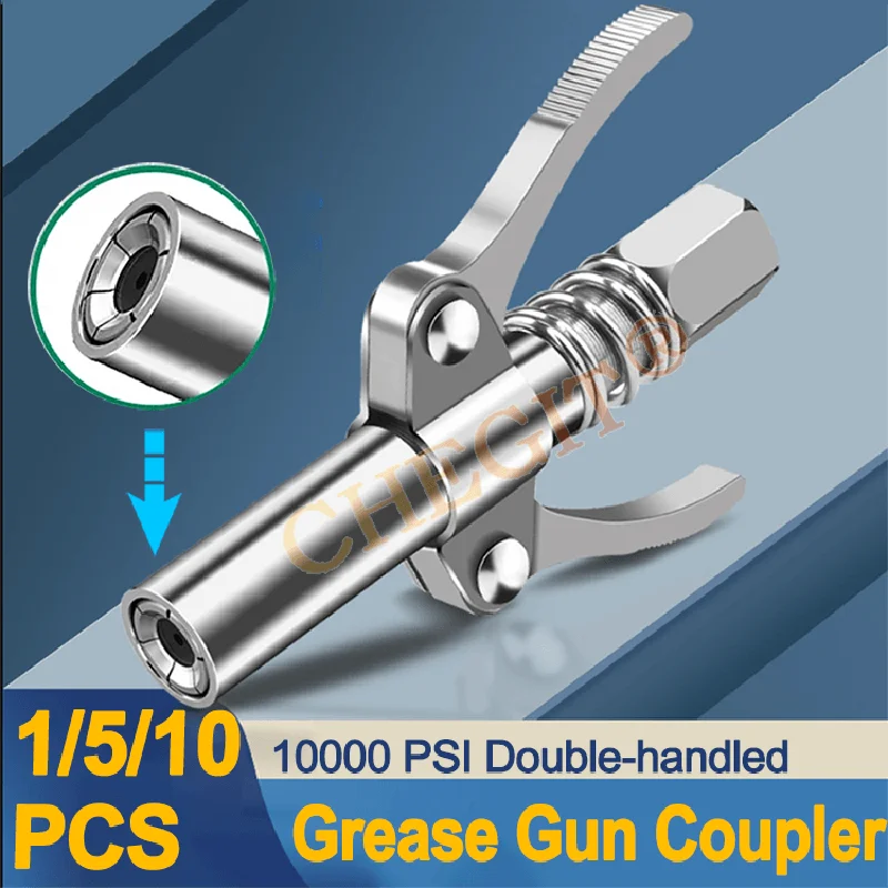 

Смазочный пистолет, муфта, смазочное сопло, смазка 10000 фунтов на квадратный дюйм, NPTI/8, инструменты для ремонта наконечника высокого давления, масляный насос, автомобильный шприц из нержавеющей стали