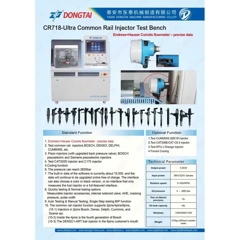 i CR718-ULTRA Common Rail Injector Test Bench