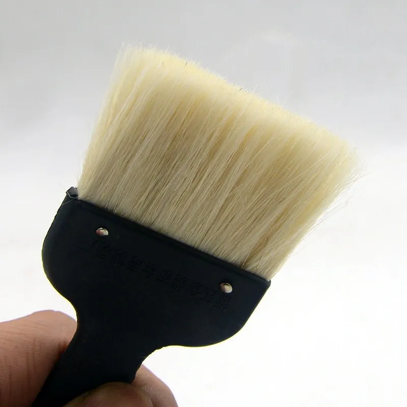 High Quality paint brush 2-8 inch Plastic handle wool Artist Oil Painting Watercolor Brush Pen dust cleaner Scrubbing clean tool