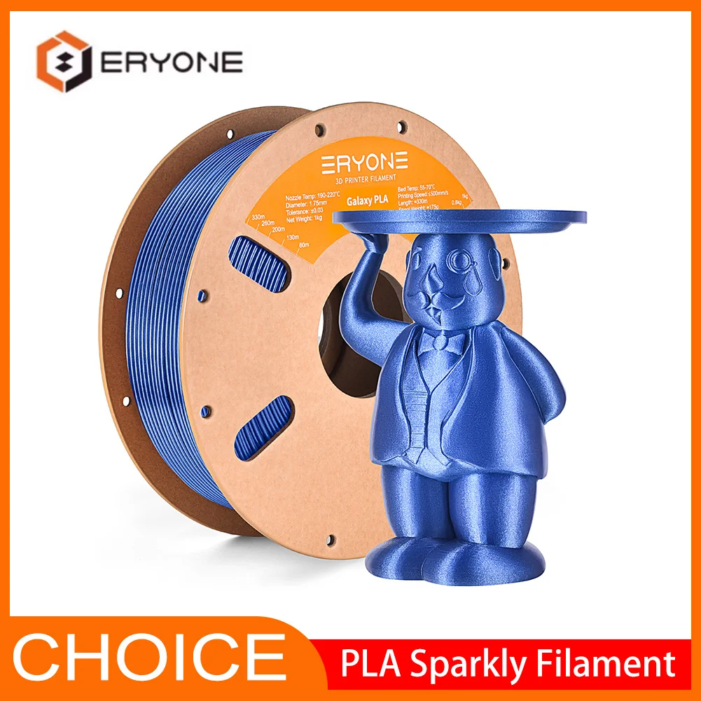 

Нить для 3D-принтера Eryone Sparkly PLA 1 кг/катушка — блестящий многоцветный доступен глянцевый для 3D-печати