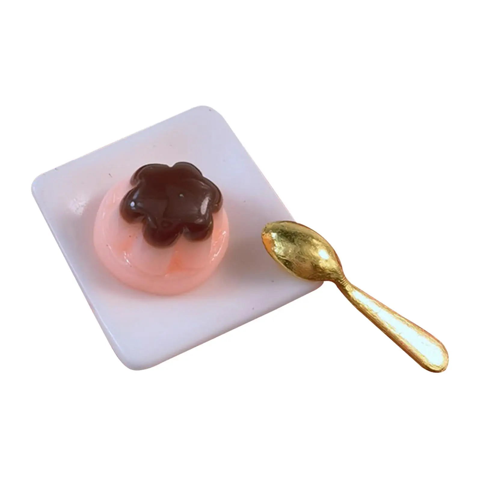 1 12 Scale Miniature Cake Dollhouse Kitchen Decor Alloy Resin Dessert Model Tiny Food Pretend Play Accessory for Doll House