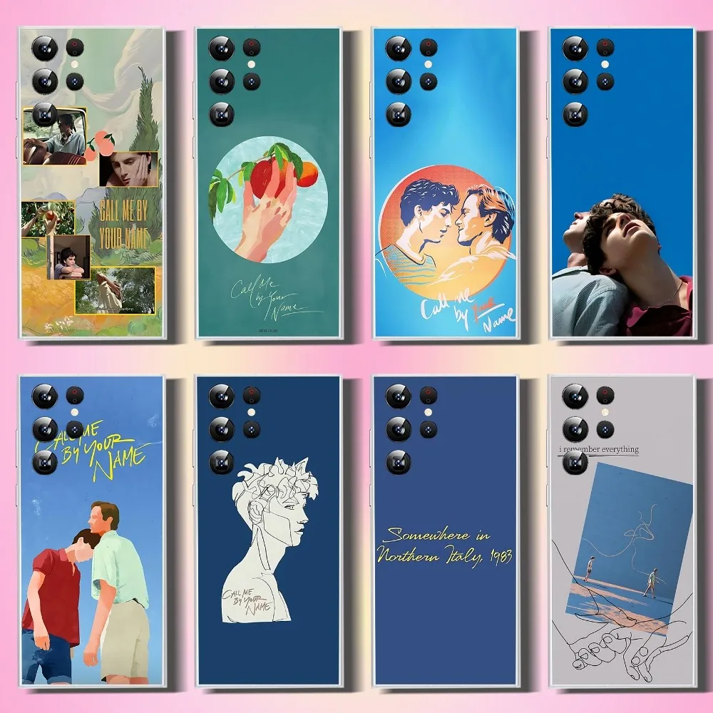 Call Me By Your Name Phone Case For Samsung Galaxy A52 A12 A51 S21 Edge S22ULTRA S23 S20LITE Plus Ultra Transparent Cover