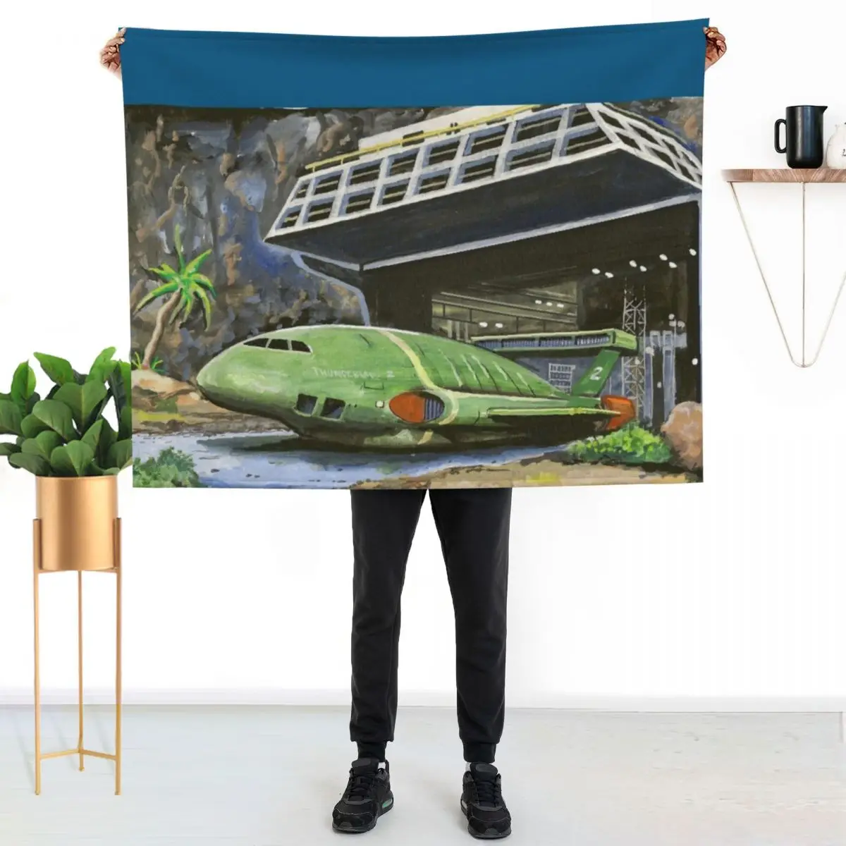 Thunderbird 2 from Thunderbirds Throw Blanket Sofa Throw Cute Vintage Luxury Designer Travel Thin Blankets
