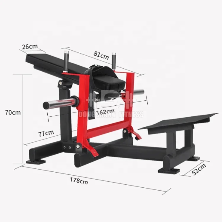 Fitness Glute Bridge Plate Loaded Hip Thrust Machine For Butt Shaping And Building Glute Muscles