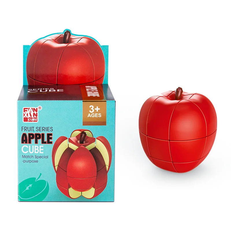 Simulated Fruits Strange Shape 2x2 Cube Speed Puzzle Magic Cube Fun Cubo Magico Toys Birthday Christmas Gifts Set for Children