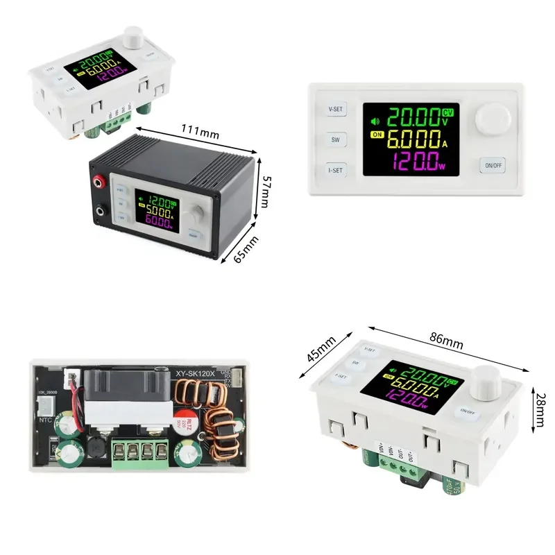 SK120X 120W DC buck boost converter numerical control DC regulated power supply 0.6-36 V 6A power supply module adjustable