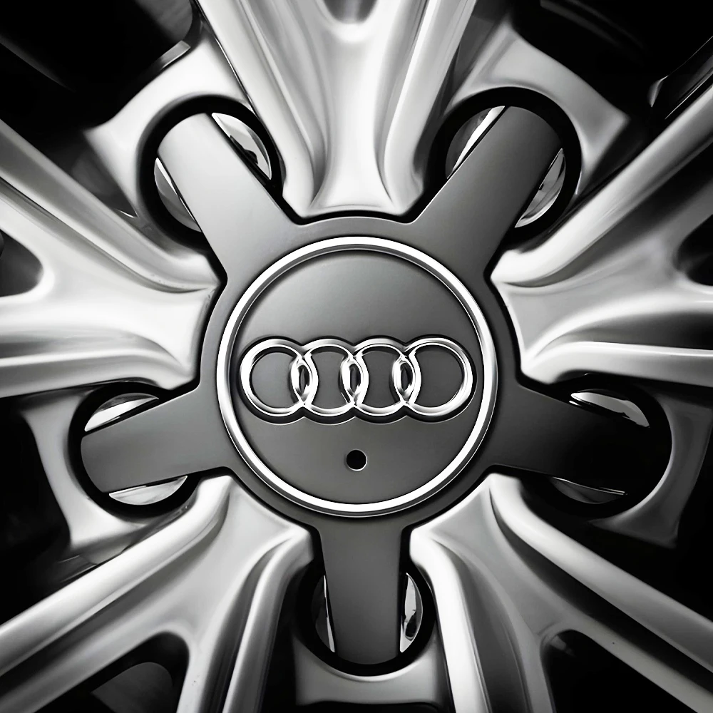 4PCS Auto Styling Car Original Wheel Center Covers For Audi Sline A4 B8 A3 8P A6 C7 8V B6 B7 Hub Cap Tire Decoration Accessories