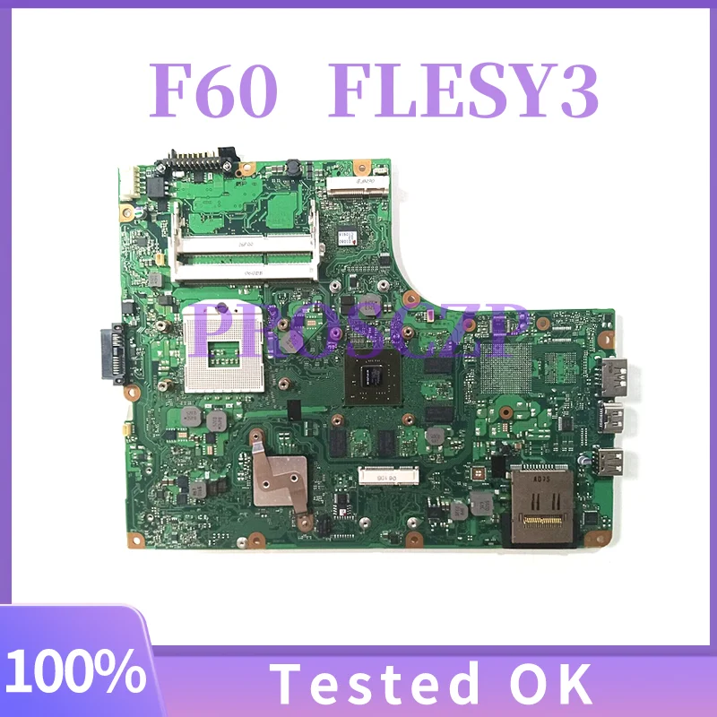 

FLESY3 A2670 A P000536690 MAIN BOARD For Toshiba Qosmio F60 laptop motherboard DDR3 full test Nvidia GT330M GPU