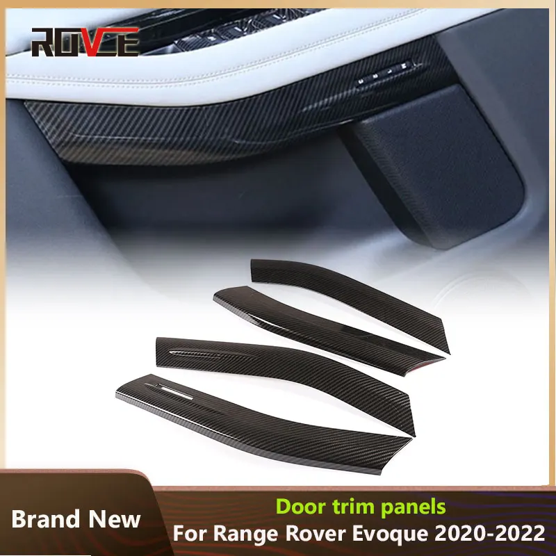 

ROVCE Car Door Armrest Cover Trim Stickers Door Panel Protection Kit For Land Rover Range Rover Evoque L551 2020 Accessories