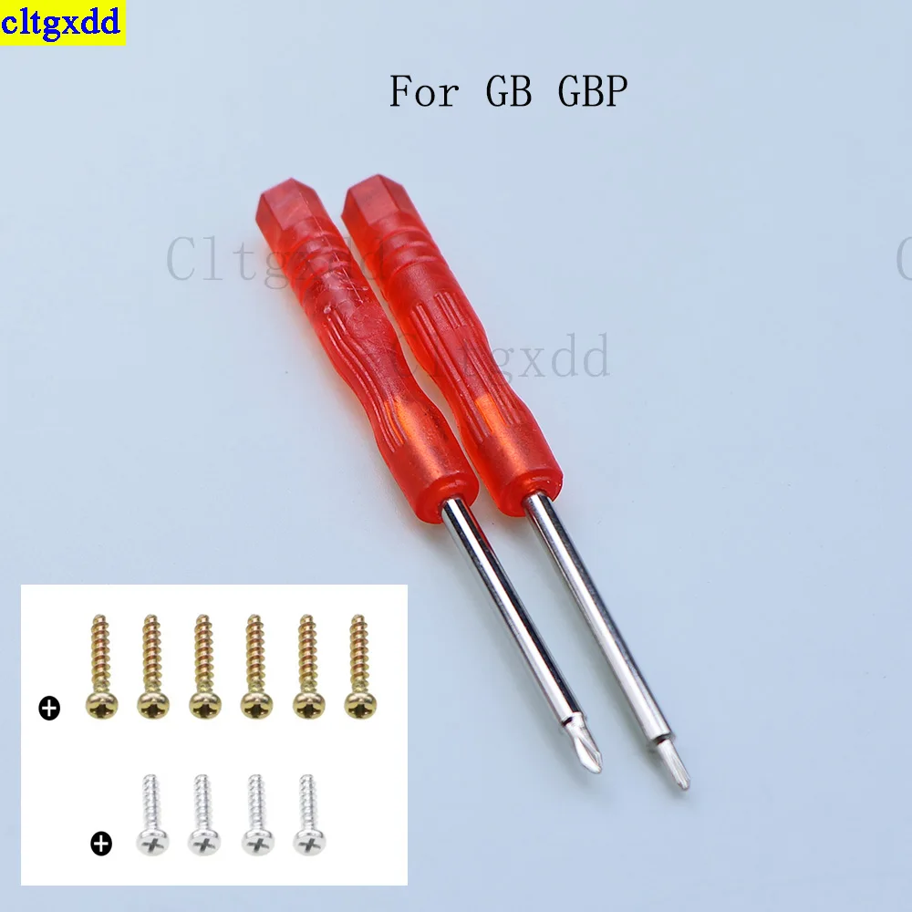 Cltgxdd 1 مجموعة ل PS4/PS5/PSP/PSV/GBA/GBC/GBA SP/GB/Wii مقبض أحمر الصليب مثلث مفك الصليب 1.5 Y2.0 المسمار