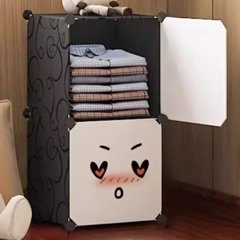 Kids Clothes Wardrobe Cupboard Partitions Fabric Storage Organizer Wardrobe Minimalist Modern Guarda