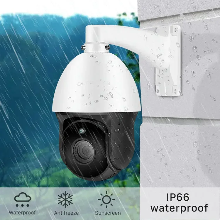 IP66 H.265 PoE 돔형 8MP 장거리 PTZ 가격 4K 8MP IP PTZ 카메라 CCTV 야간 360도 회전 야외 IP 카메라 NVR CMOS