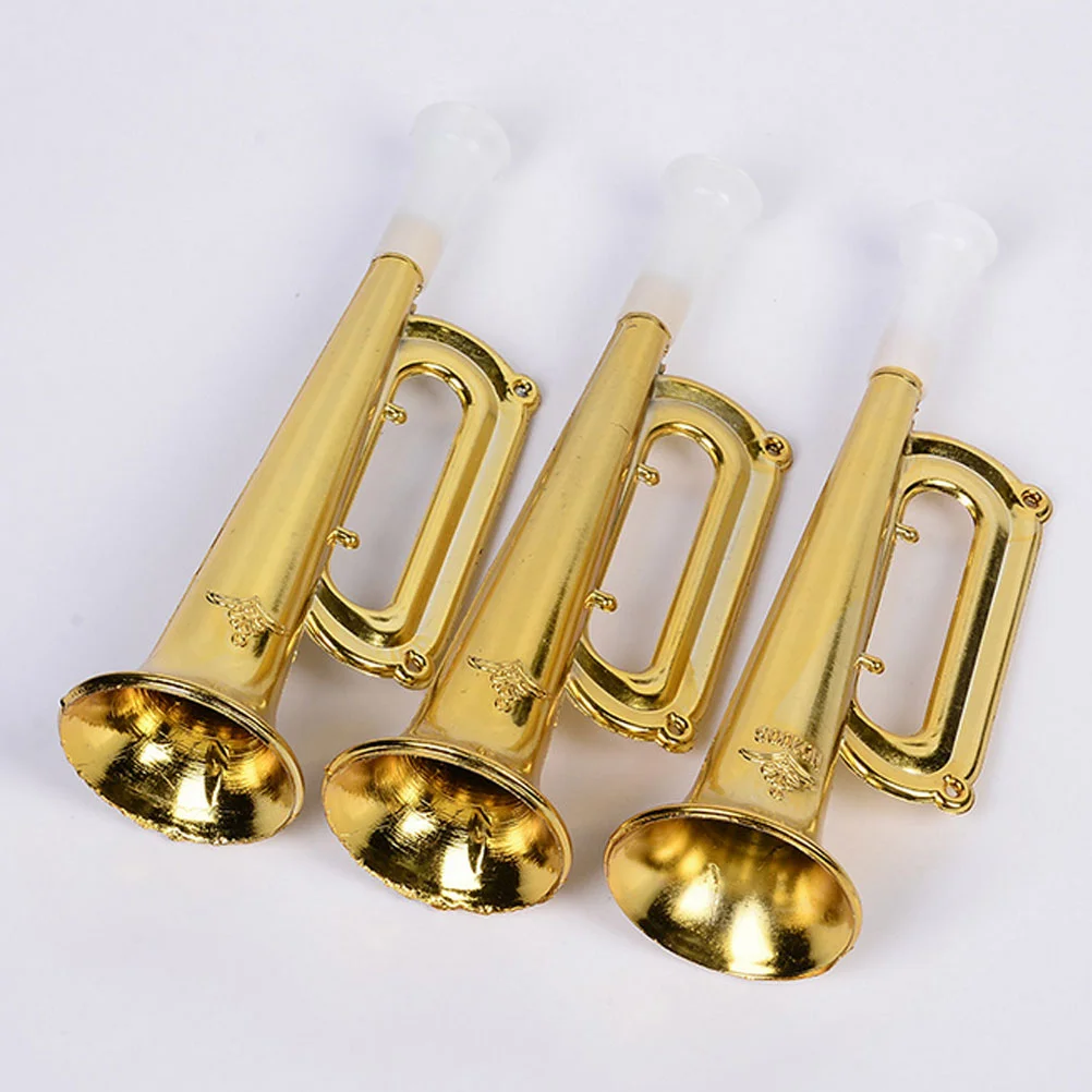 10 Pcs Cheering Horn Trumpet Toy Wear-resistant Party Accessory Toddler Musical Interesting Gathering Prop Portable