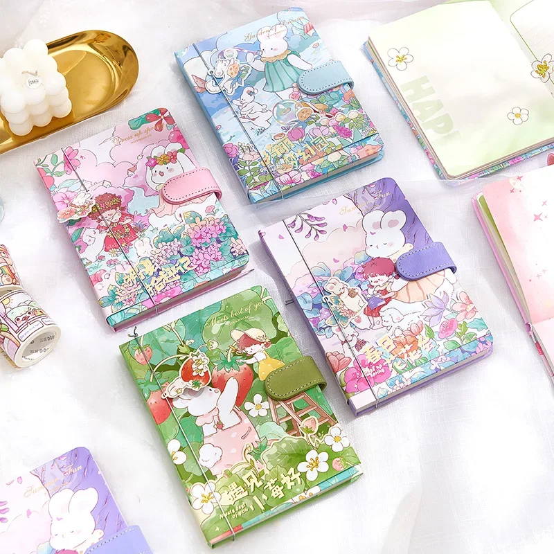 Hardcover Cute Cartoon Notebook Color Inner Page Notebook is a Portable Pocket Suitable for Daily Students' Learning