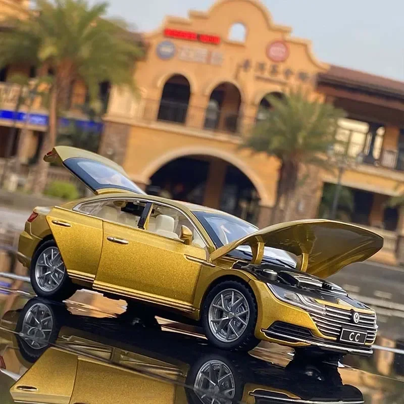 โมเดลรถเหล็กอัลลอยด์ VV CC Coupe สเกล 1:32 ของเล่นรถเหล็ก ของสะสมจำลอง ของขวัญ