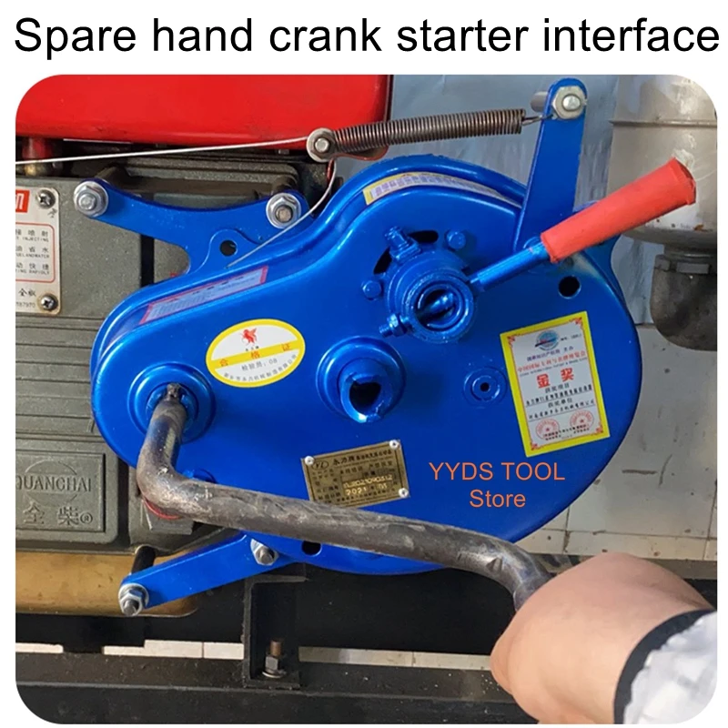 Free crank starter diesel engine quick start tractor starter single cylinder water-cooled automatic free start