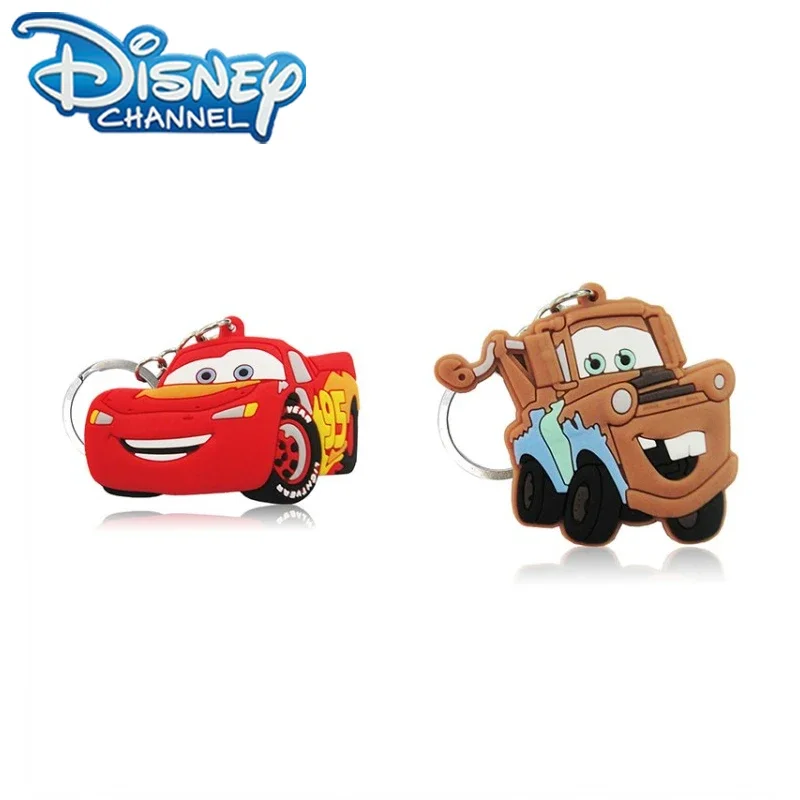 Disney Handsome Lightning McQueen Car Key Hanging Cartoon Patch Plastic Key Chain Decoration Children's Schoolbag Decoration