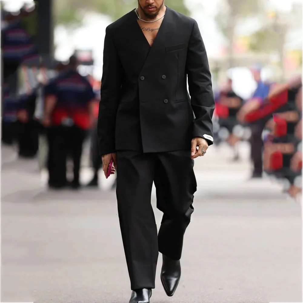 

Простой модный мужской костюм, двубортный свадебный смокинг жениха на заказ, джентльмен, высокое качество, деловой деловой комплект из двух предметов