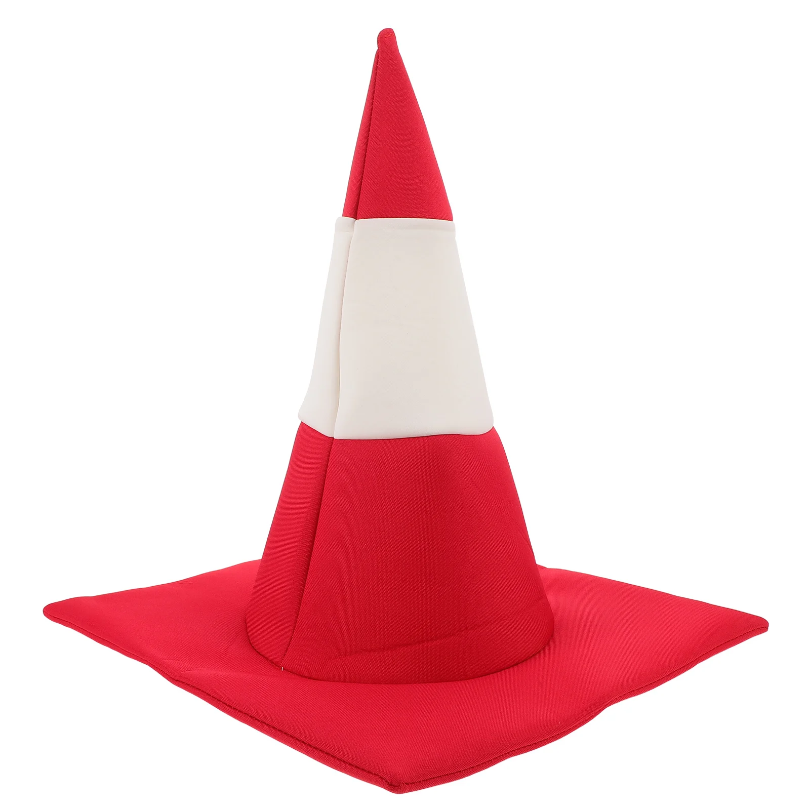 

Carnival Novelty Traffic Cone Hat Red White Cone Shaped Party Headgear For Halloween Festival Celebration Fun Cosplay