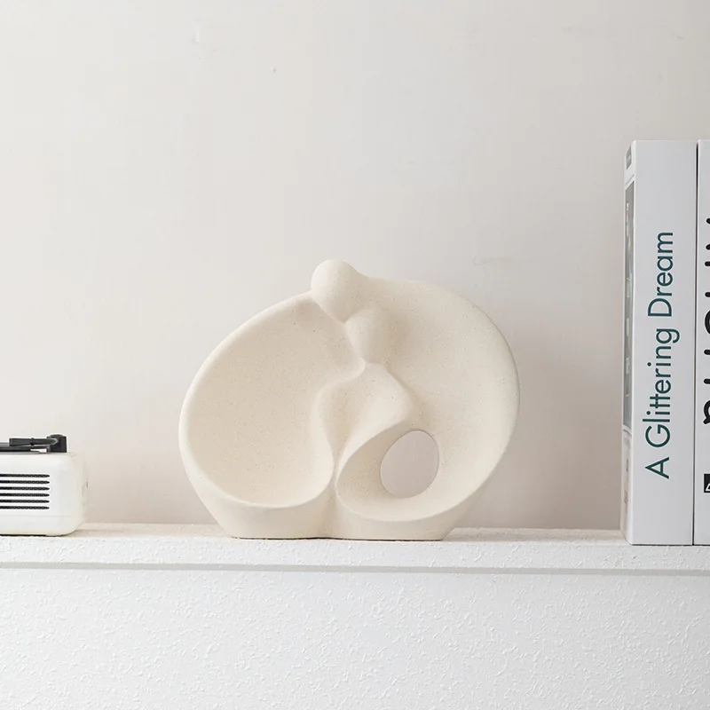 Creative Couple Sculpture Couple Abstract Bookshelf Ornament