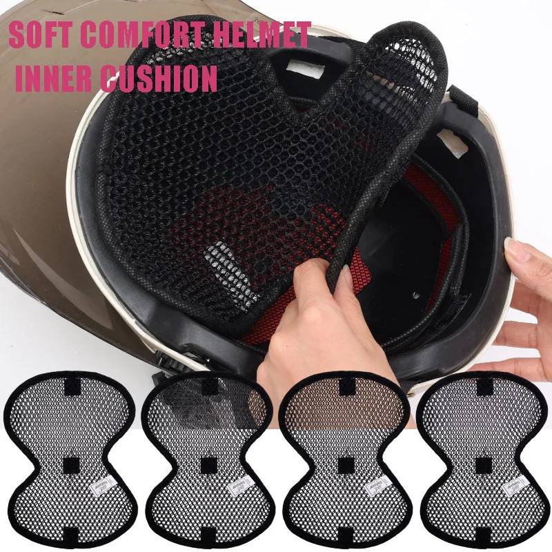 

Universal Helmet Liner Pad Breathable Mesh Heat Insulating Inner Cap Sweat Wicking Soft Comfort Wear Resistant Portable Gear