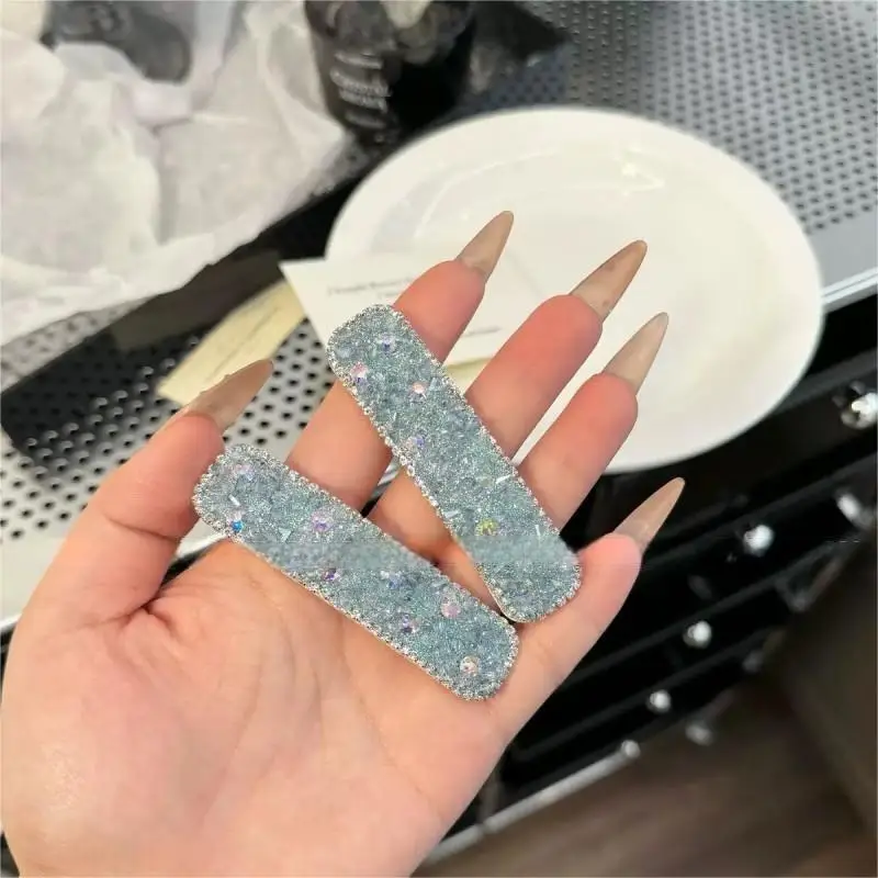 Luz de luxo high-end cheio de diamante cristal hairpin temperamento acessórios de cabelo para womenories