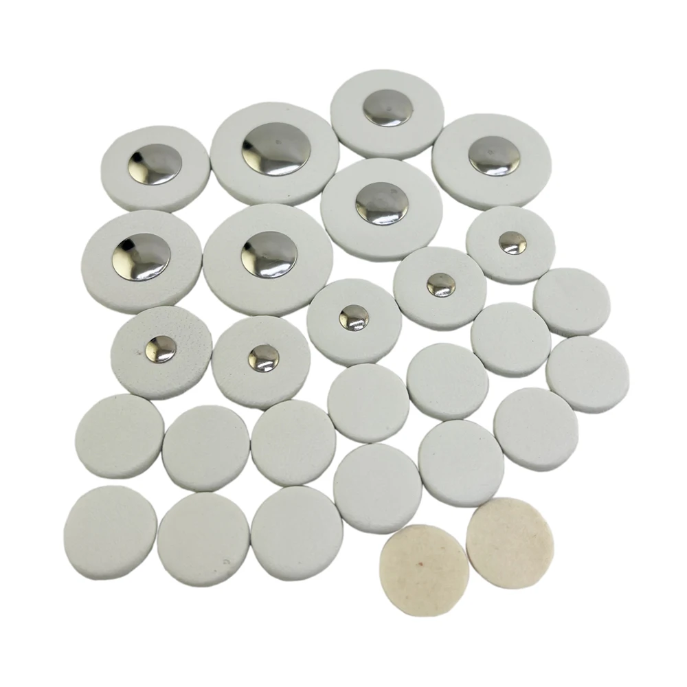 1set Advanced real leather bass clarinet pads