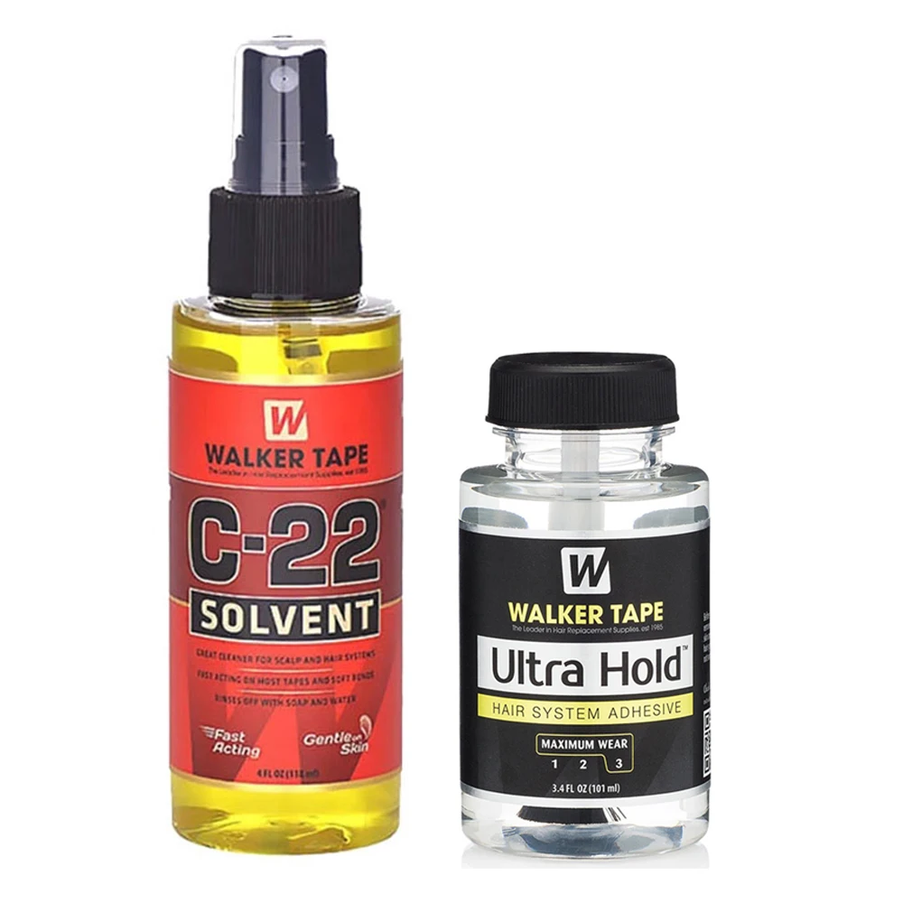 Walker tape hold colla per parrucca in pizzo colla per pizzo impermeabile per estensione parrucca umana con colla per parrucca e kit di rimozione/kit