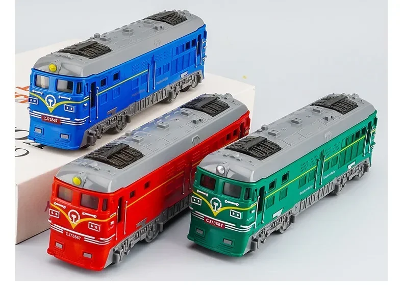 Train Model car Inertia Children toys baby Simulation Traffic Rail Car Educational boys birthday gifts hot sale