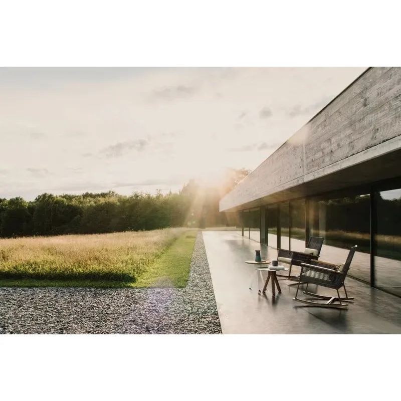 Outdoor Garden Chair Rope Aluminum Chair Terrace Balcony Rocking Chair