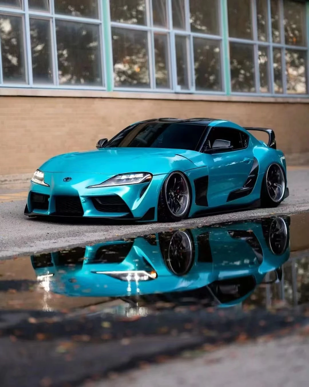 For Toyota Supra A90 TRD Style Dry Carbon Fiber Glass Door Side Garnish Trim Cover Protector Guard Add On 2019+2021+