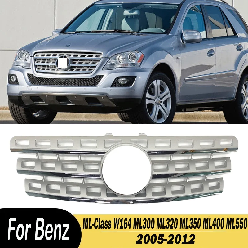 For Mercedes Benz ML-Class W164 ML300 ML320 ML350 ML400 ML550 2005-2012 Car Front Bumper Grille Air Intake Grille Car Accessorie