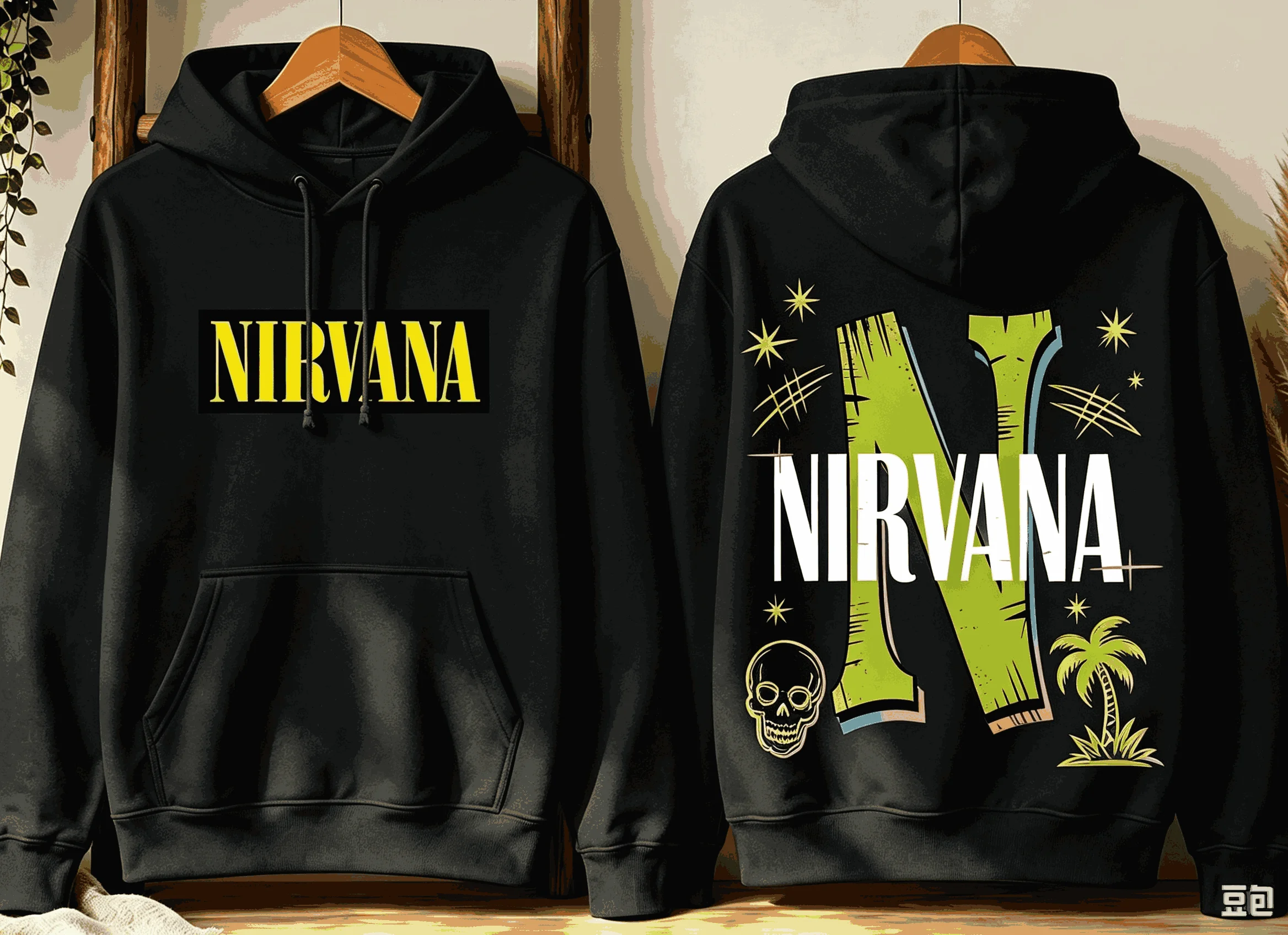 Nirvana Hoodies Clothing Fashion Casual Pullover Oversized Unisex Sports Graphic Retro Fashion high quality Breathable Couples